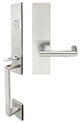 Stuttgart Lever, Mortise Dummy Handleset, Right Hand, Satin Stainless Steel