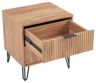 Manhattan Comfort Dumbo Nightstand, Golden Brown