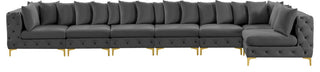Tremblay Modular Sectional, Grey, L-Shaped, 7-Piece: Armless (5), Corner (2)