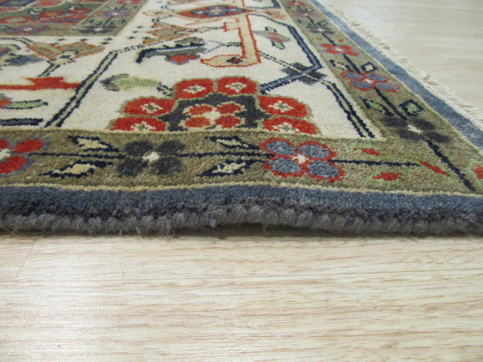 Blue Traditional Oriental Serapi Area Rug