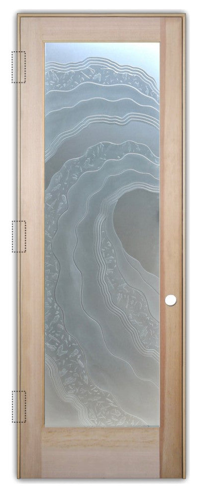 Interior Prehung Door or Interior Slab Door - Metacurl - Douglas Fir (stain...