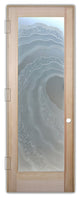 Interior Prehung Door or Interior Slab Door - Metacurl - Douglas Fir (stain...