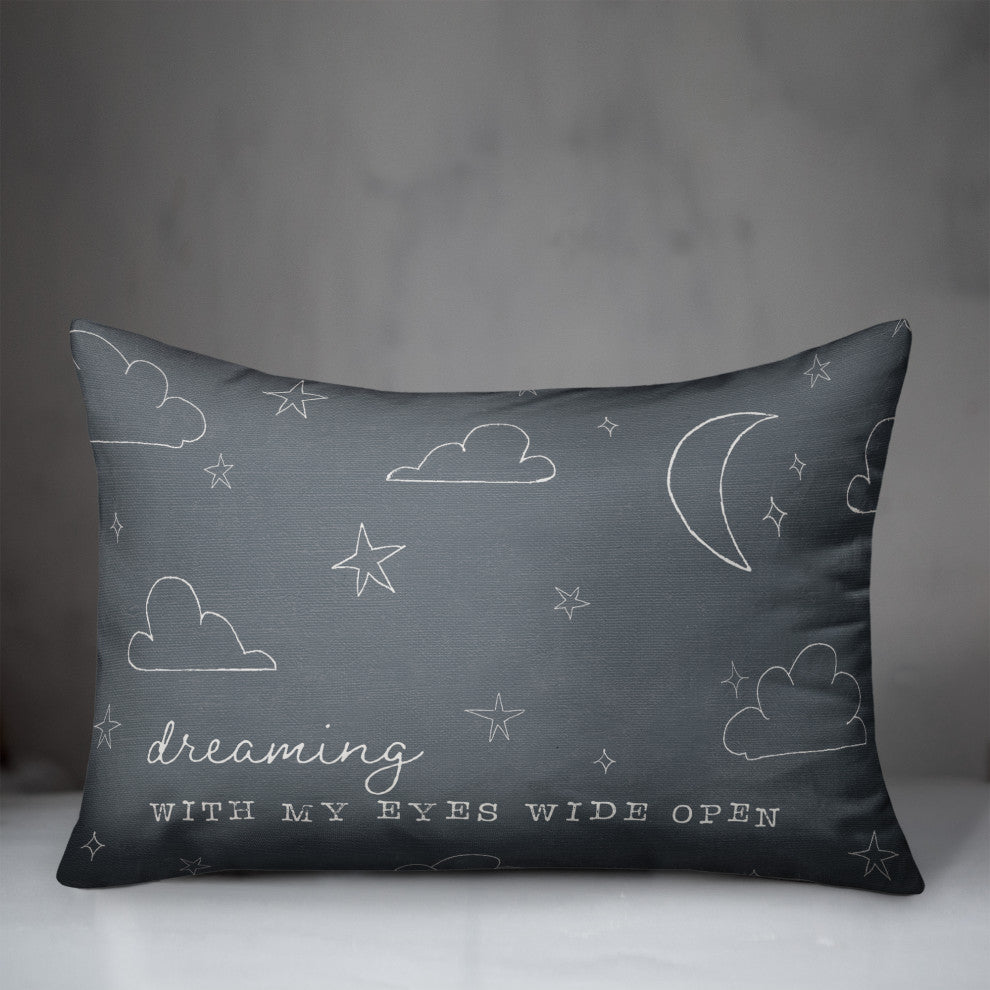 Dreaming With my Eyes Wide Open 14"x20" Spun Poly Pillow