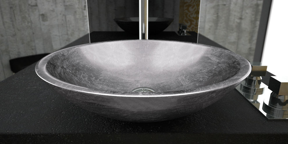 Theo Modern Sink, Silver