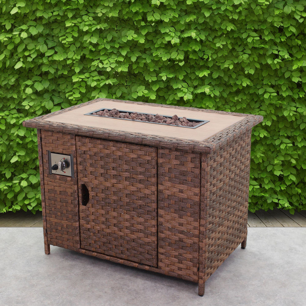 Costa Mesa Fire Pit, Brown