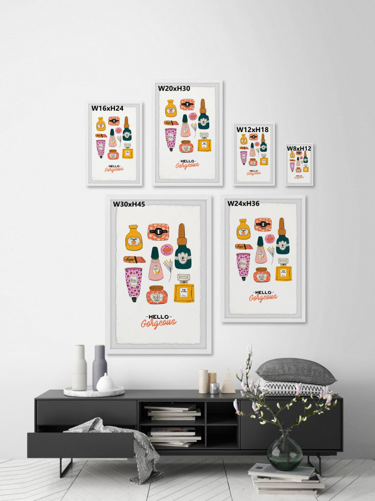 "Woman Essentials" Framed Painting Print, 12x18