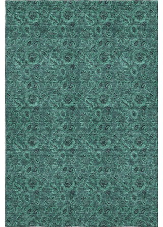 Premium Machine Washable Mayfield AMF661 Teal 5' x 7'6" Rug