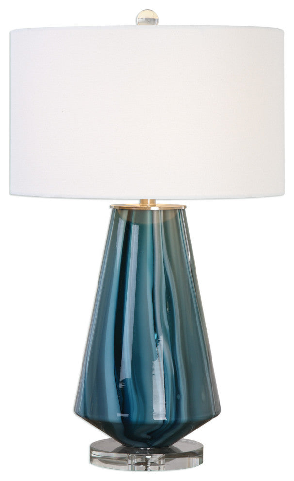 Uttermost 27225-1 Pescara 1 Light 29" Tall Vase Table Lamp by Jim - Teal Gray /