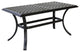 Venice Aluminum 21x42 Inch Standard Coffee Table, Espresso Brown