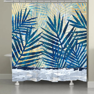 Laural Home Abstract Palm Shower Curtain