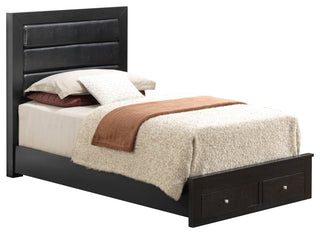 Burlington Twin Storage Bed, Black