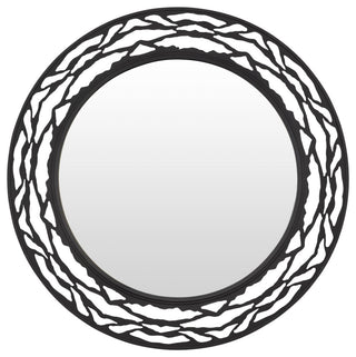 Varaluz 348MI33 Kato 33" Diameter Circular Bathroom Mirror - Carbon