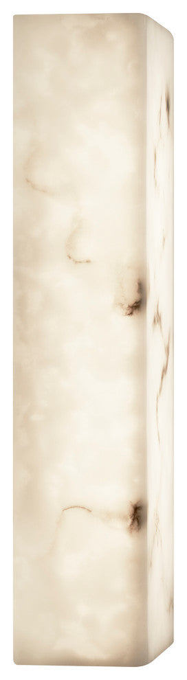 LumenAria Medley 17" LED ADA Wall Sconce Faux Alabaster Shade