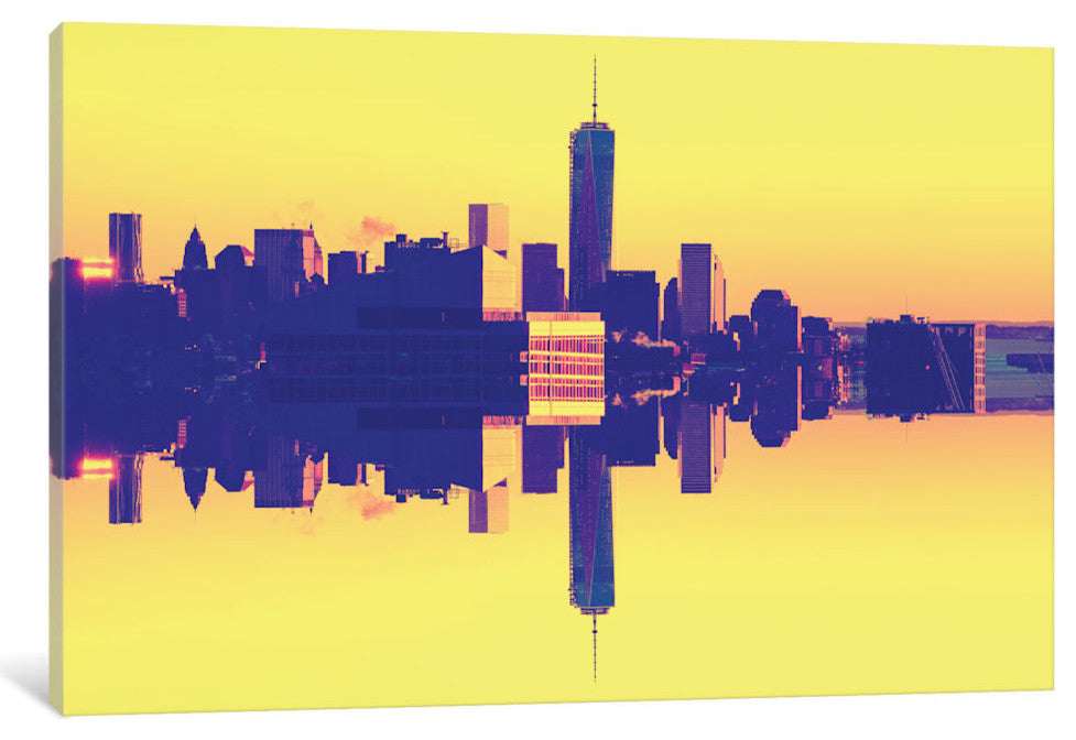 "Double Sided One World Trade Center Pop Art" by Philippe Hugonnard, 26x18x1.5