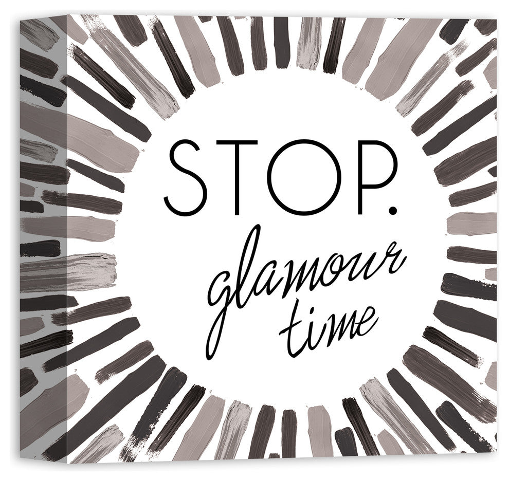 Glamour Time Canvas Wall Art, 12"x12"