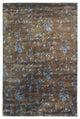 Safavieh Soho Soh418A Floral Rug, Brown/Light Blue, 2'6" X 8'0"
