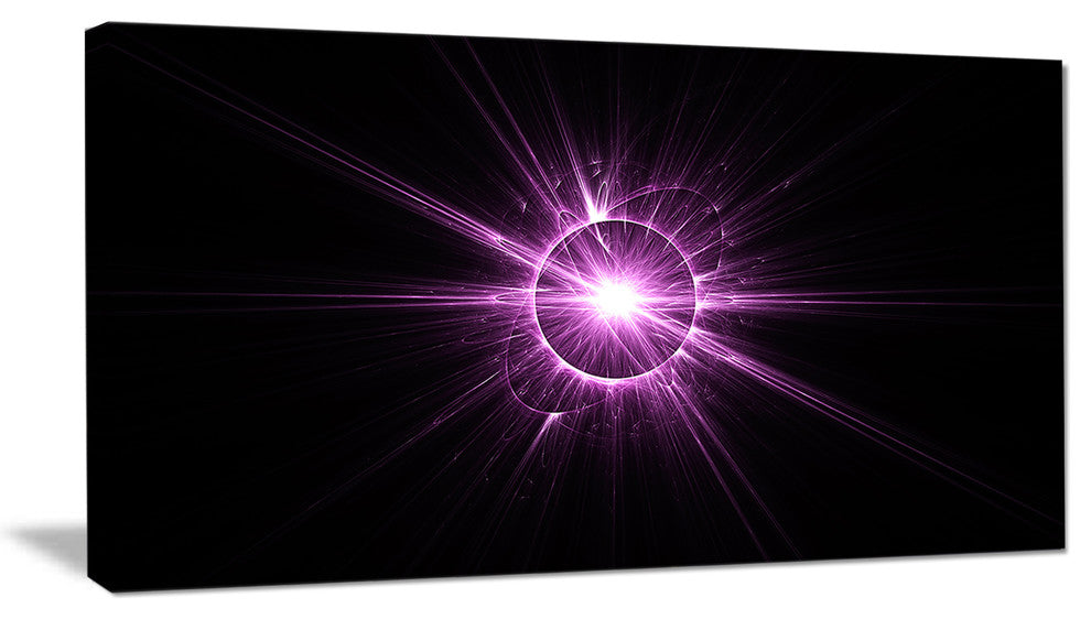 Purple Flash of Bright Star, Floral Canvas Art Print, 40x20
