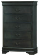 Homelegance Mayville 5-Drawer Chest, Stained Gray