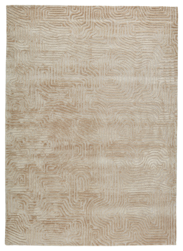 Jaipur Living Impress Handmade Abstract Beige Area Rug 8'X11'