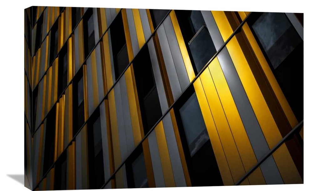 "Yellow Wall" Stretched Canvas Giclee by Gilbert Claes, 30"x20"