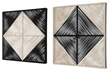 Uttermost Seeing Double Rope Wall Squares, 2-Piece Set