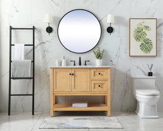 Matilda 22" Transitional Driftwood-Light Bathroom Vanity, Natural Wood
