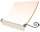 Awntech 3' Charleston Acrylic Fabric Fixed Awning, White