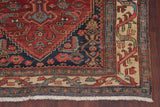 Consigned, Hand-Knotted Antique Oriental Traditional Persian Area Rug, Red, 4x6