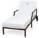 Linum Home Textiles Personalized Standard Chaise Lounge Cover, White, T