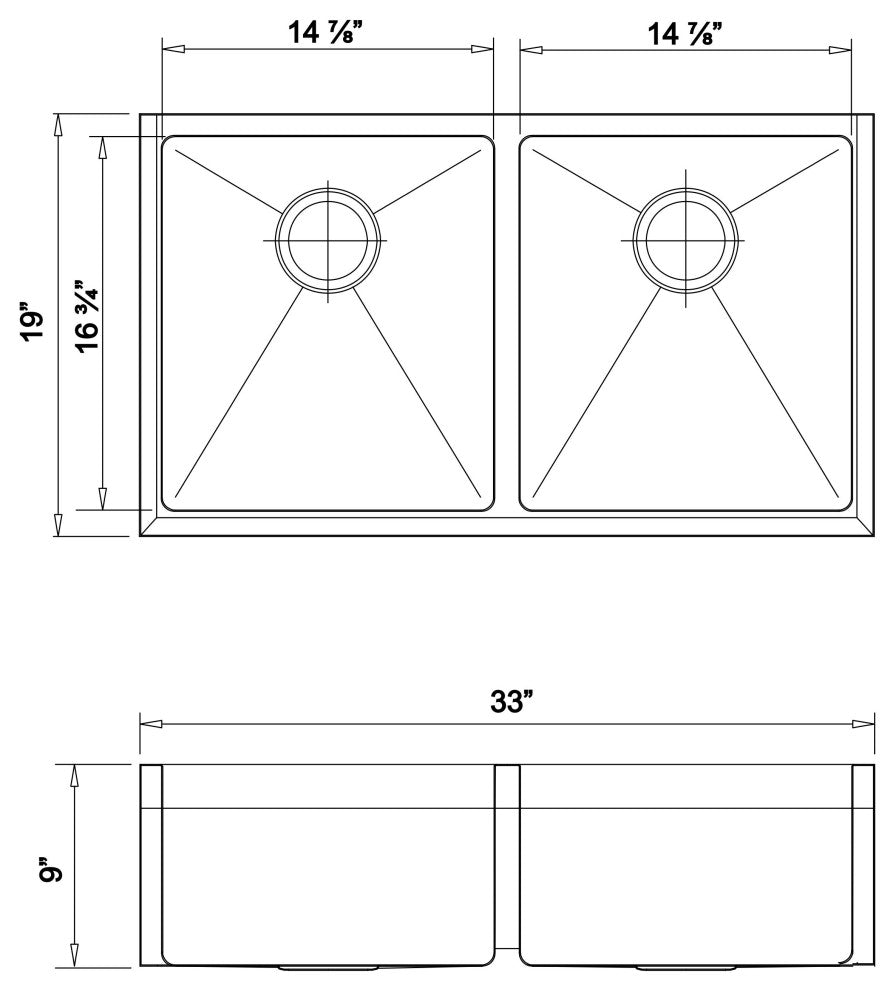 Wells Sinkware Double Apron Farm Sink