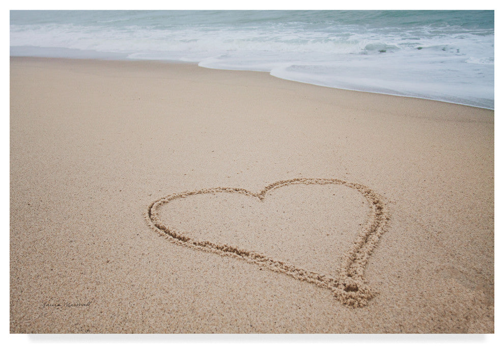 Laura Marshall 'Beach Love I' Canvas Art