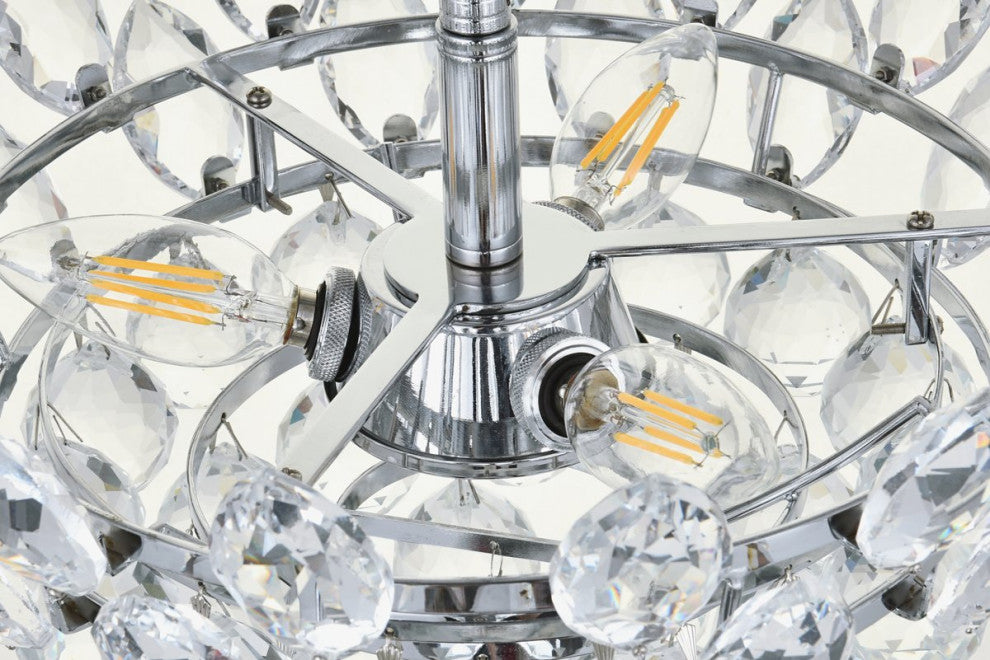 Eleana 14" Pendant, Chrome