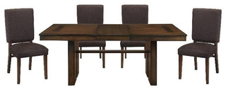 Lexicon Sedley 5-Piece Contemporary Wood and MDF Board Dining Set in Walnut