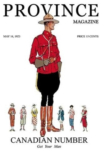 Canadian Number: Get Your Man- Gallery Wrapped Canvas Art 28" x 42"
