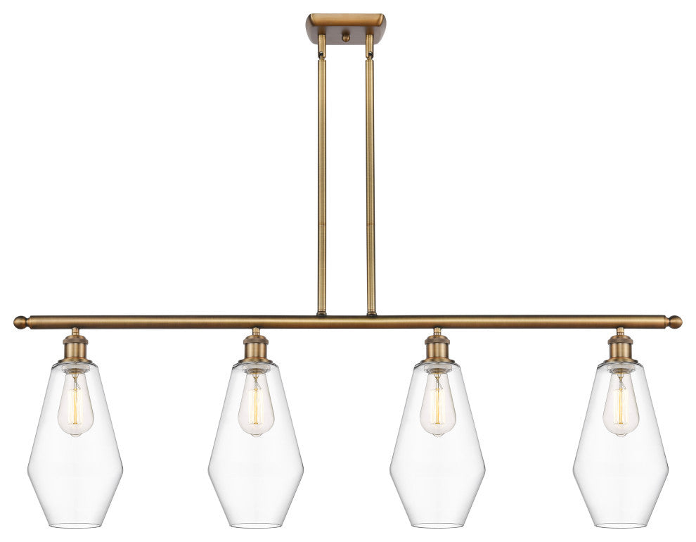 Innovations Cindyrella LED Island Light 516-4I-BB-G652-7-LED, Brushed Brass