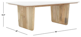 Safavieh Couture Felicity Marble Coffee Table