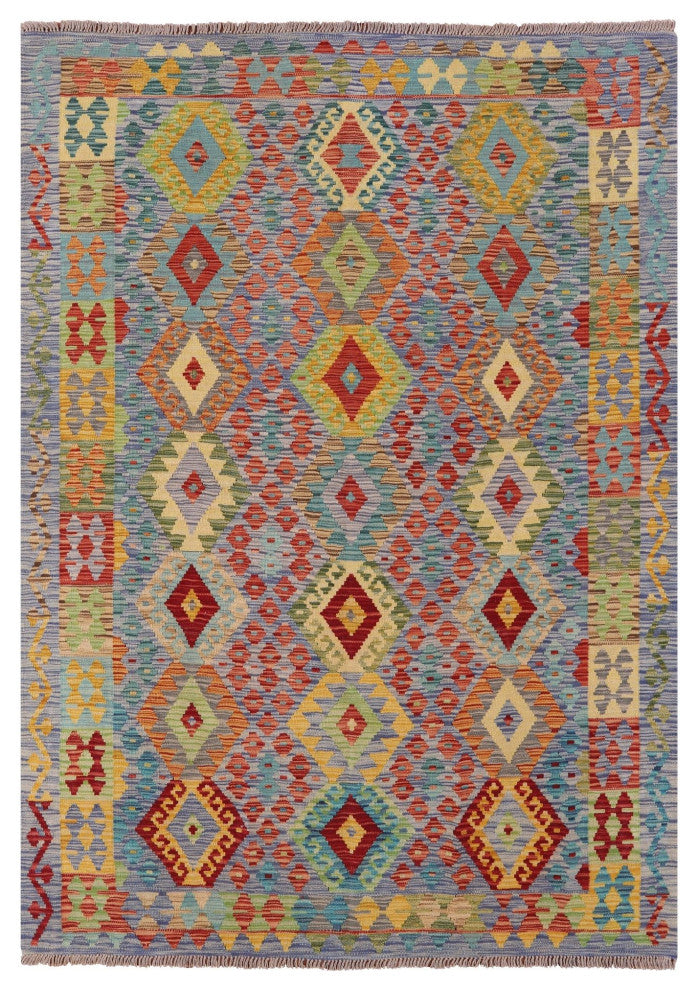 Flat Weave Kilim Reversible Rug 5' 10" X 7' 8" Q8299