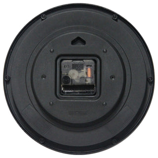 Black Plastic 9.58" Wall Clock