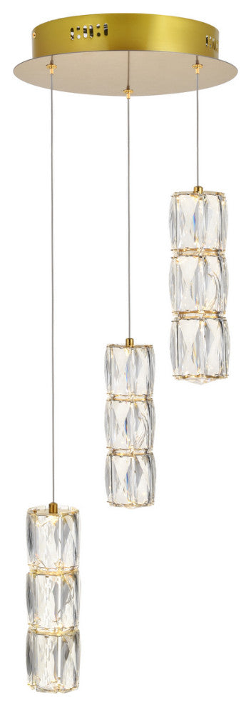 Elegant Lighting Polaris LED Pendant 3500D3RG