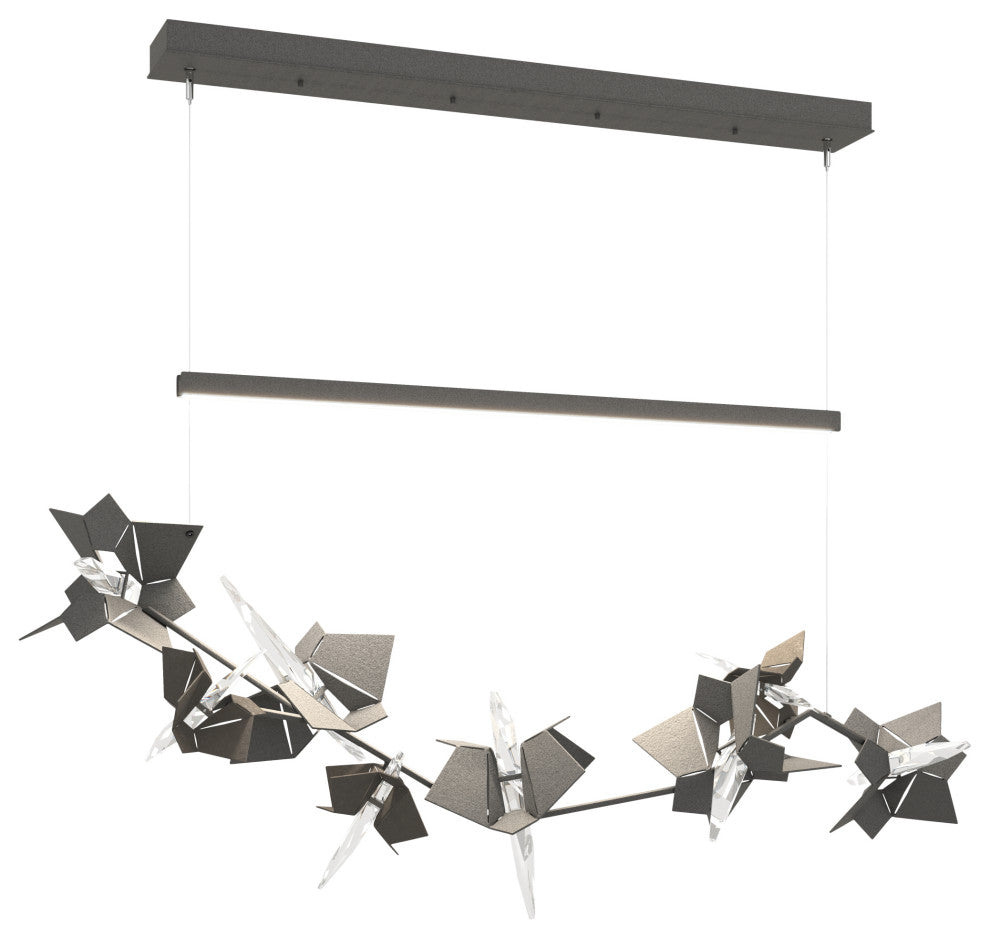 Belladonna LED Pendant, Natural Iron With Dark Smoke Accent