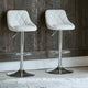 Picket House Furnishings Baltimore Adjustable Swivel Bar Stool Set, White