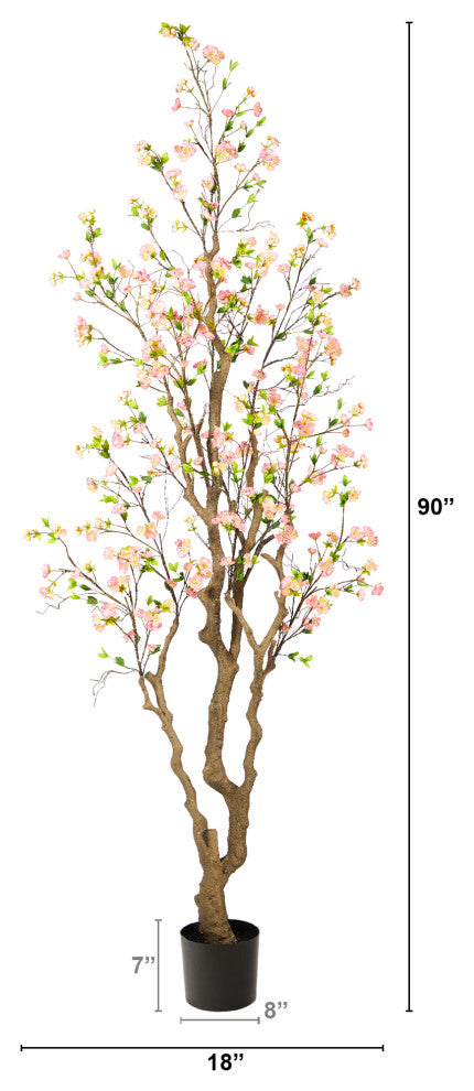 7.5' Cherry Blossom Artificial Tree
