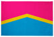 Pansexual Chevron Chenille Rug, Pansexual Chevron, 4'x6'