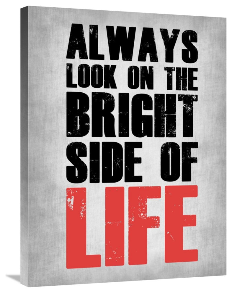 "Bright Side of Life Poster Poster Grey" Fine Art Print