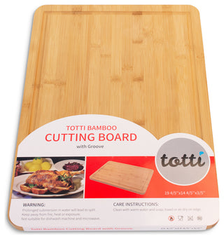 Eviva Large Bamboo Cutting Board With Juice Groove