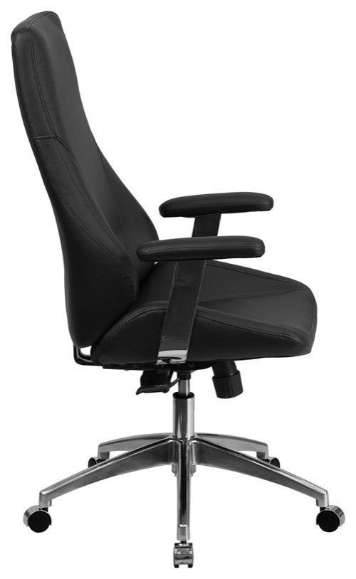 Black High Back Leather Chair