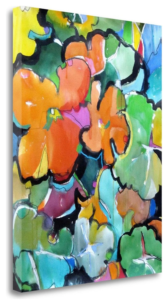 "Nasturtiums" By Emily Weil, Giclee Print on Gallery Wrap Canvas, Ready to Hang