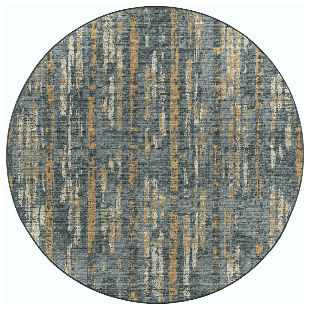 Dalyn Winslow WL6 Charcoal 6'x6' Round Rug