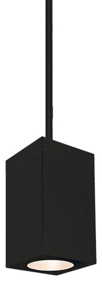 Cube Architectural 5" LED Pendant 33 Deg Beam 3500K, Black