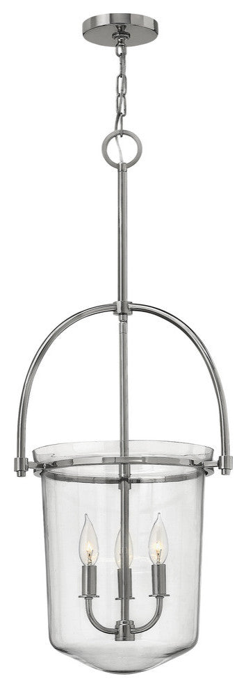 Hinkley Clancy Foyer Medium Pendant, Polished Nickel